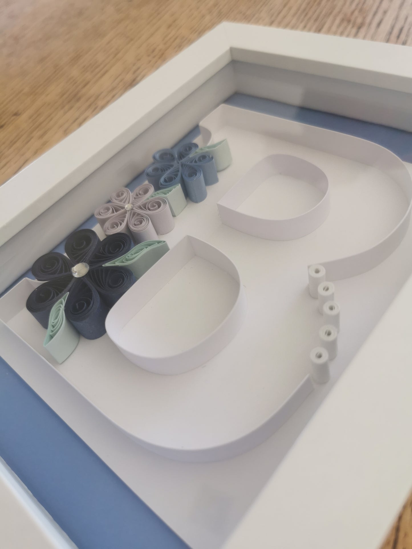 Alphabet letter B in frame