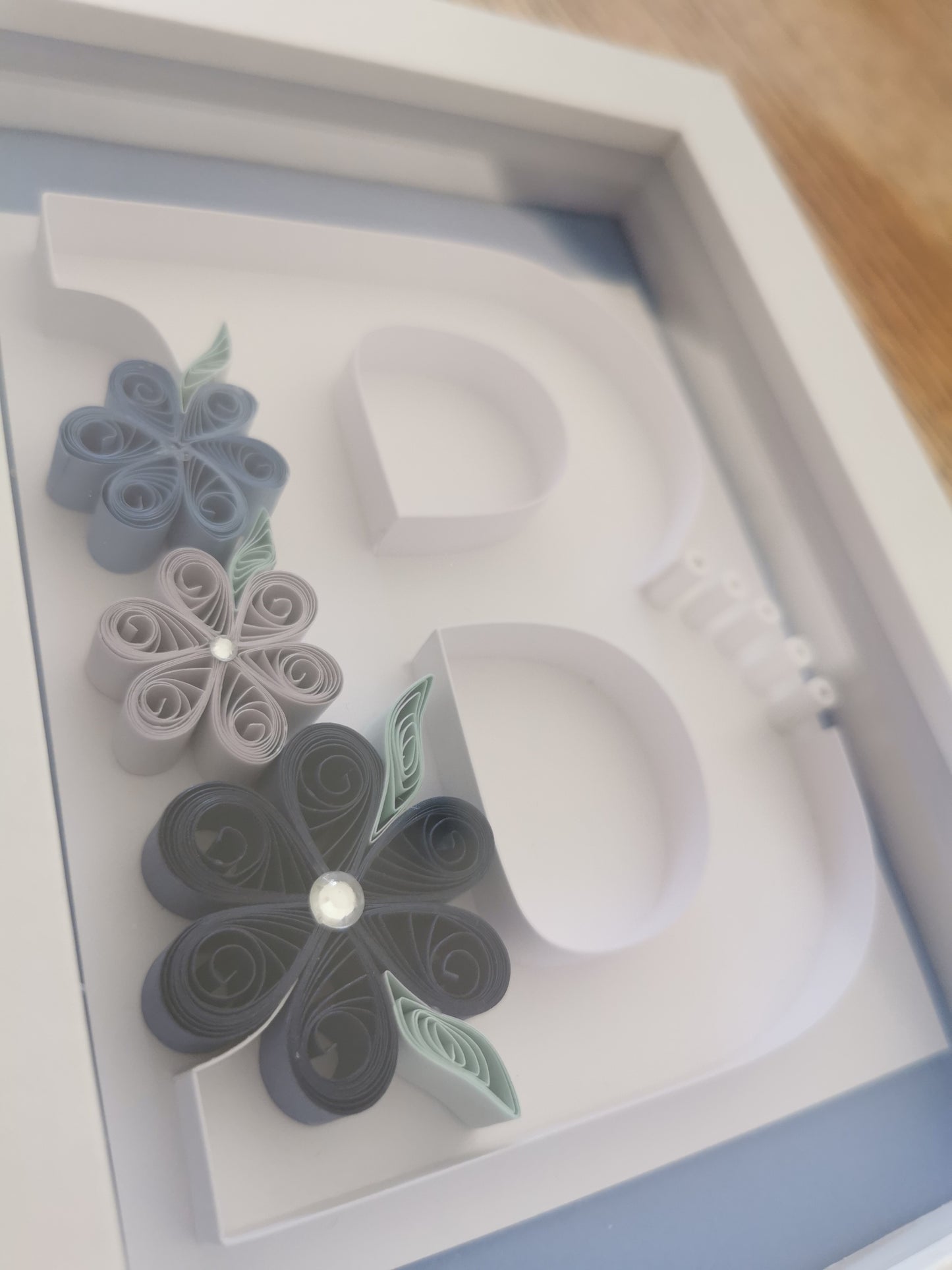 Alphabet letter B in frame