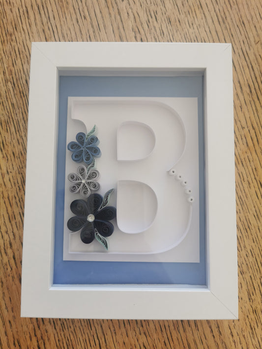 Alphabet letter B in frame